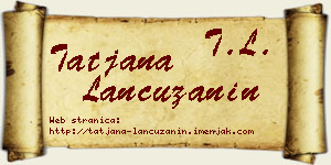 Tatjana Lančužanin vizit kartica
